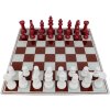 Mauro Ferretti Schaakspel Rood Wit 61x61x14 cm Polyresin Glas