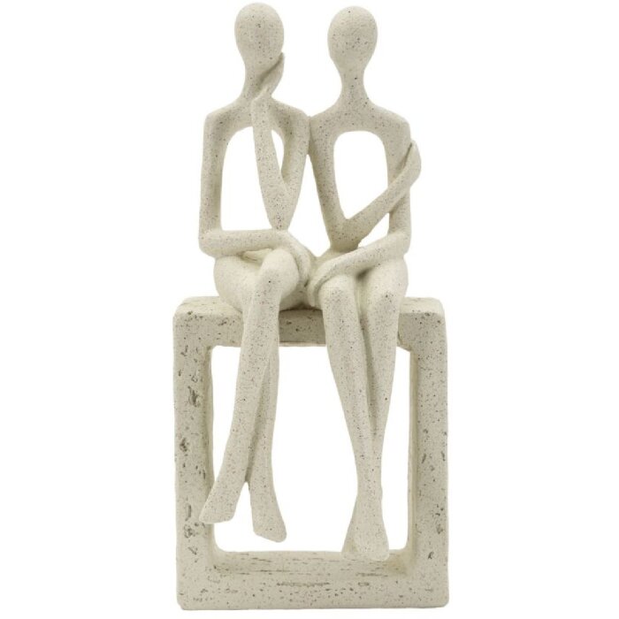 Mauro Ferretti Stons Figurine Paar 11,5x9x25 cm creme