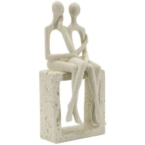 Mauro Ferretti Stons Figurine Paar 11,5x9x25 cm creme