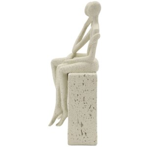 Mauro Ferretti Stons Figurine Paar 11,5x9x25 cm creme