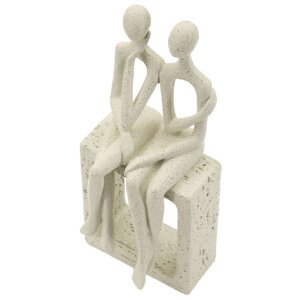 Mauro Ferretti Stons Figurine Paar 11,5x9x25 cm creme