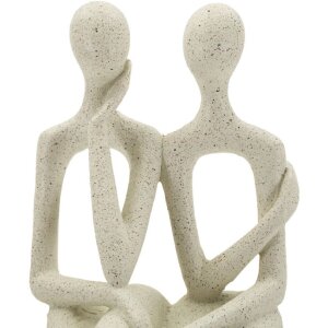 Mauro Ferretti Stons Figurine Paar 11,5x9x25 cm creme