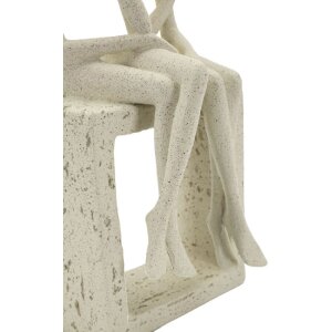 Mauro Ferretti Stons Figurine Paar 11,5x9x25 cm creme