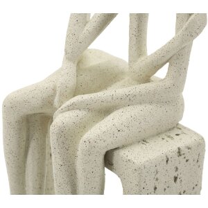 Mauro Ferretti Stons Figurine Paar 11,5x9x25 cm creme