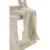 Mauro Ferretti Stons Figurine Paar 11,5x9x25 cm creme