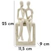 Mauro Ferretti Stons Figurine Paar 11,5x9x25 cm creme