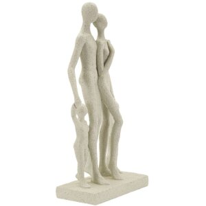 Mauro Ferretti Stons Beeld Familie 16x8x30,5 cm creme