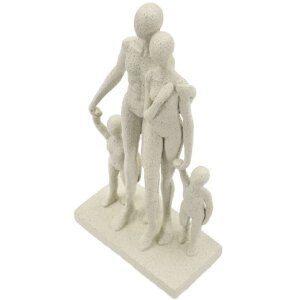 Mauro Ferretti Stons Beeld Familie 16x8x30,5 cm creme