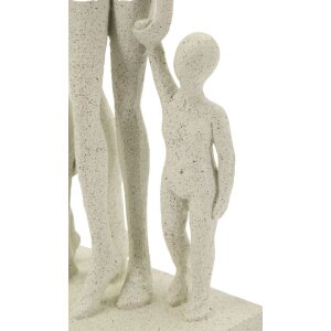 Mauro Ferretti Stons Beeld Familie 16x8x30,5 cm creme