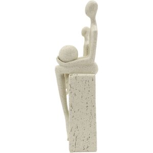 Mauro Ferretti Stons Beeld Moederschap 10x7x26 cm creme Decoratie