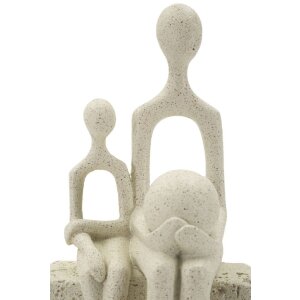 Mauro Ferretti Stons Beeld Moederschap 10x7x26 cm creme Decoratie