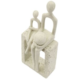 Mauro Ferretti Stons Beeld Moederschap 10x7x26 cm creme Decoratie