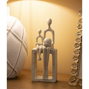 Mauro Ferretti Stons Beeld Moederschap 10x7x26 cm creme Decoratie