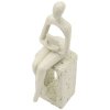 Mauro Ferretti Stons Figurine crème 8,5x6,5x24 cm polyresin leesbeeldje