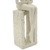 Mauro Ferretti Stons Figurine crème 8,5x6,5x24 cm polyresin leesbeeldje
