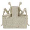 Mauro Ferretti Boekensteun Stons 24x10x20,5 cm creme