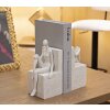 Mauro Ferretti Boekensteun Stons 24x10x20,5 cm creme