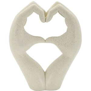 Mauro Ferretti Beeld Liefde Stones 16,5x7x20 cm creme