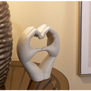 Mauro Ferretti Beeld Liefde Stones 16,5x7x20 cm creme
