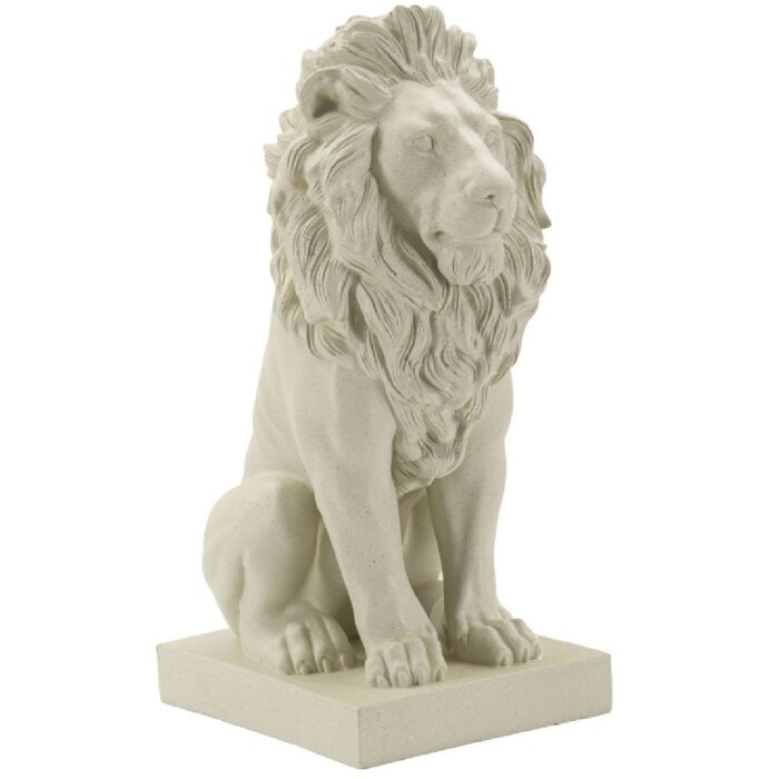 Mauro Ferretti Leeuwbeeld Stons 17,5x25x40 cm creme