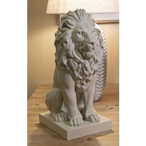 Mauro Ferretti Leeuwbeeld Stons 17,5x25x40 cm creme