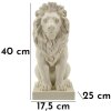 Mauro Ferretti Leeuwbeeld Stons 17,5x25x40 cm creme
