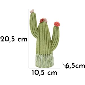 Mauro Ferretti Decoratieve Figuur Cactus Stons 10,5x6,5x20,5 cm groen