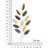 Mauro Ferretti Wanddecoratie Kleurrijk 31x1,9x61 cm meerkleurig