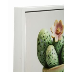 Mauro Ferretti Canvasdoek met lijst Kaktusvaas 40x2,8x40 cm