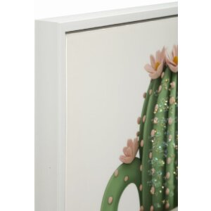 Mauro Ferretti Canvasdoek met Fotolijst Kaktusvaas 40x2,8x40 cm