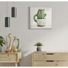Mauro Ferretti Canvasdoek met Fotolijst Kaktusvaas 40x2,8x40 cm
