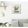 Mauro Ferretti Canvasdoek met fotolijst Cactusvaas 40x2,8x40 cm