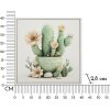 Mauro Ferretti Canvasdoek met fotolijst Cactusvaas 40x2,8x40 cm