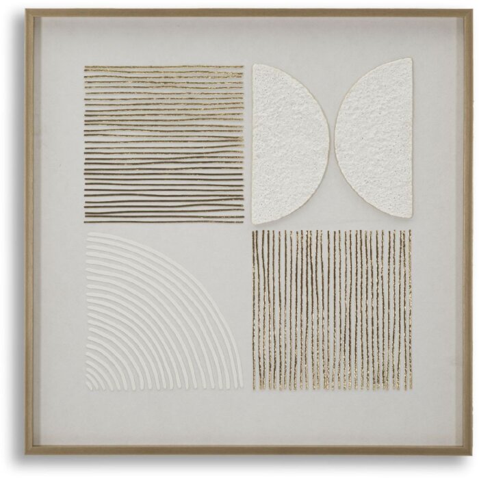 Mauro Ferretti Canvasdoek met fotolijst Abstract 60x3x60 cm