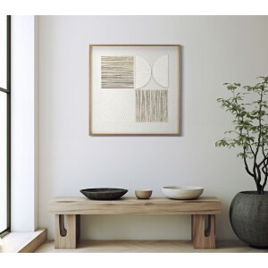 Mauro Ferretti Canvasdoek met fotolijst Abstract 60x3x60 cm