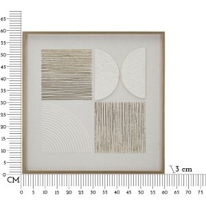 Mauro Ferretti Canvasdoek met fotolijst Abstract 60x3x60 cm