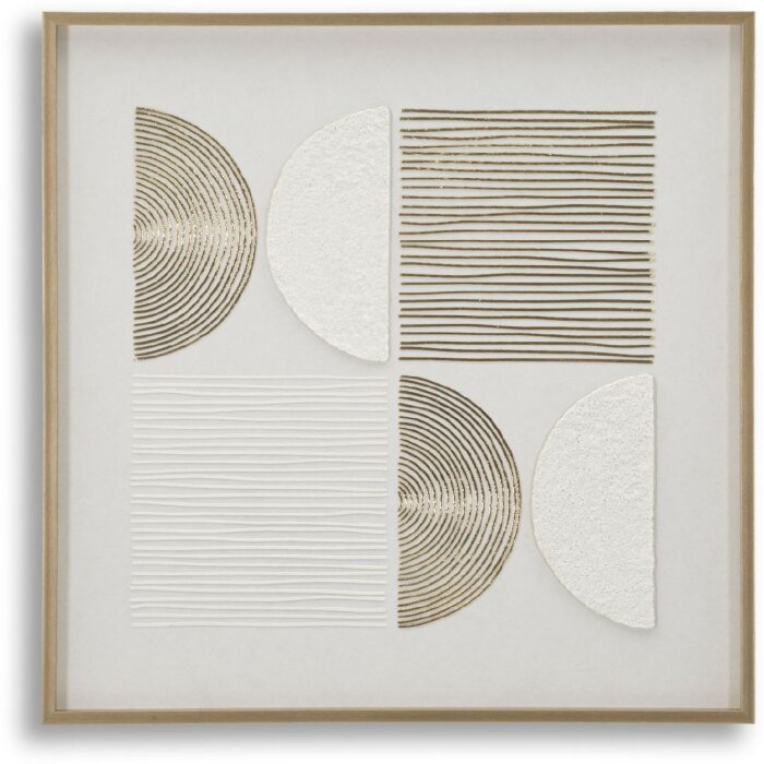 Mauro Ferretti Canvasdoek met fotolijst Abstract 60x3x60 cm