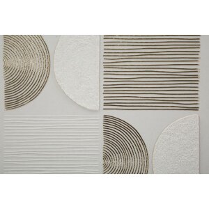 Mauro Ferretti Canvasdoek met fotolijst Abstract 60x3x60 cm