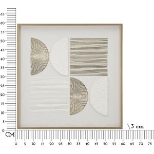 Mauro Ferretti Canvasdoek met fotolijst Abstract 60x3x60 cm