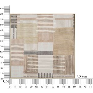 Mauro Ferretti Canvasdoek met fotolijst Lijnen 60x60 cm