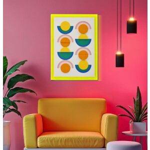 Mauro Ferretti Wanddecoratie Pop Art met kader 50x3,3x70 cm