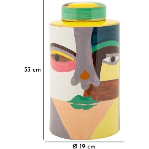 Mauro Ferretti Vaas Piccassy Kleur boven Ø19x33 cm
