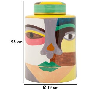 Mauro Ferretti Vaas Piccassy Kleur boven Ø19x28 cm