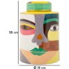 Mauro Ferretti Vaas Piccassy Kleur boven Ø19x28 cm