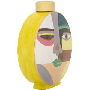 Mauro Ferretti Vaas Piccassy Kleur Rond 28x9x33 cm