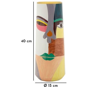 Mauro Ferretti Vaas Piccassy Kleur hoog Ø15x40 cm