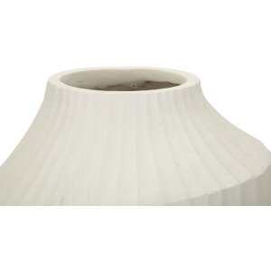 Mauro Ferretti Ice Vaas Crème 28,5x50,5 cm MGO Sculpturaal