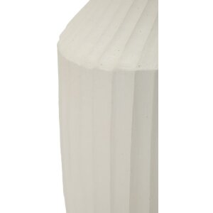 Mauro Ferretti Ice Vaas Crème 28,5x50,5 cm MGO Sculpturaal