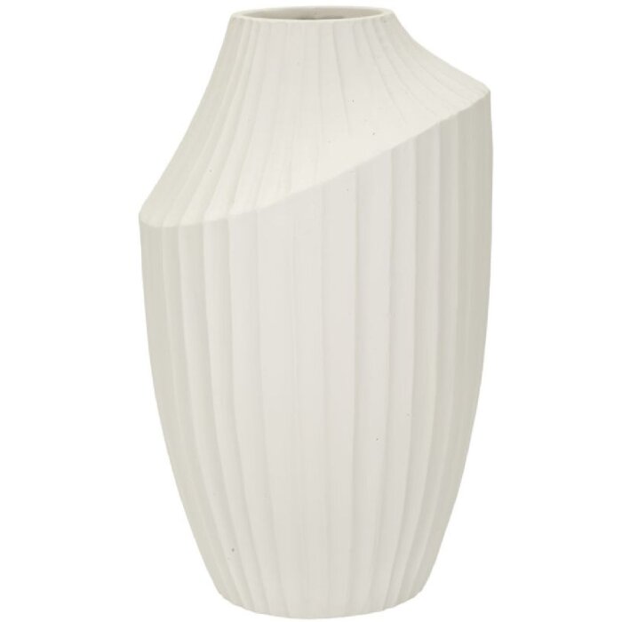 Mauro Ferretti Vaas IJs Ø 22,5x38 cm creme
