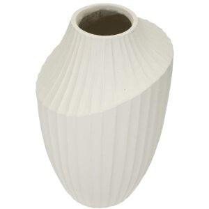 Mauro Ferretti Vaas IJs Ø 22,5x38 cm creme